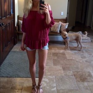 Free people off the shoulder top